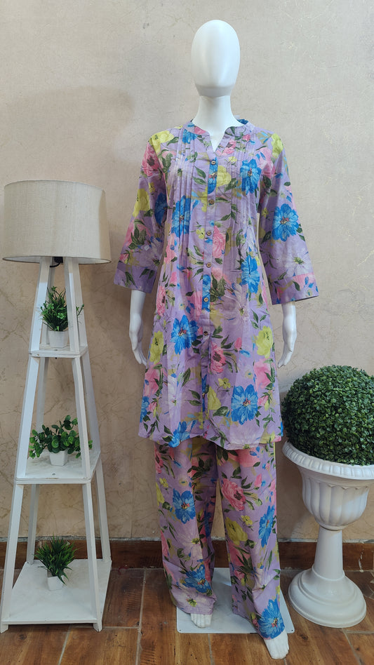 Pure Cotton Co-ord set M8845/GLS