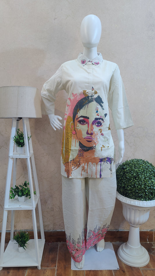 Pure Cotton Co-ord set M91025/GB