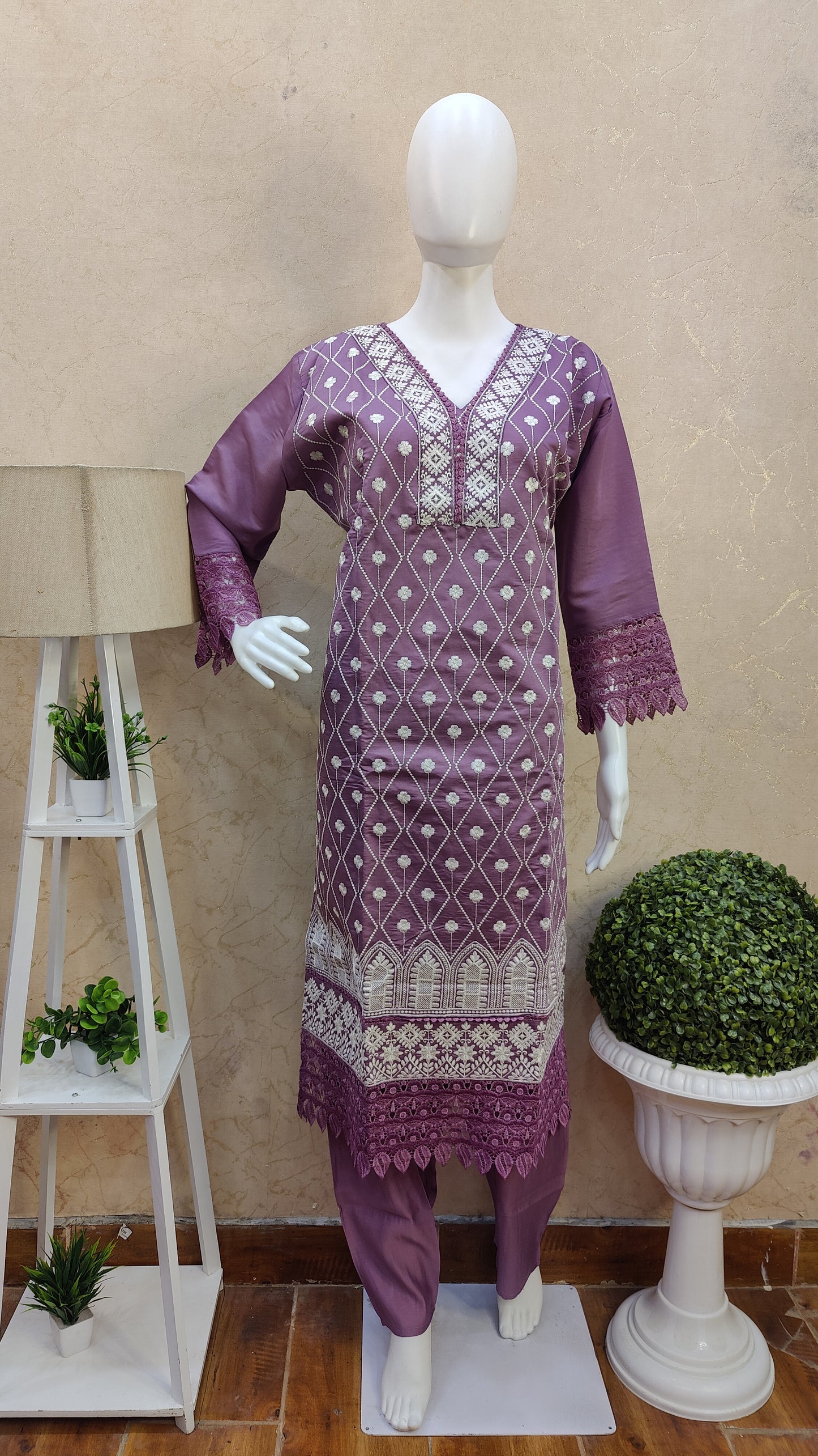 Silk Kurti with pant and Dupatta M997AMTR