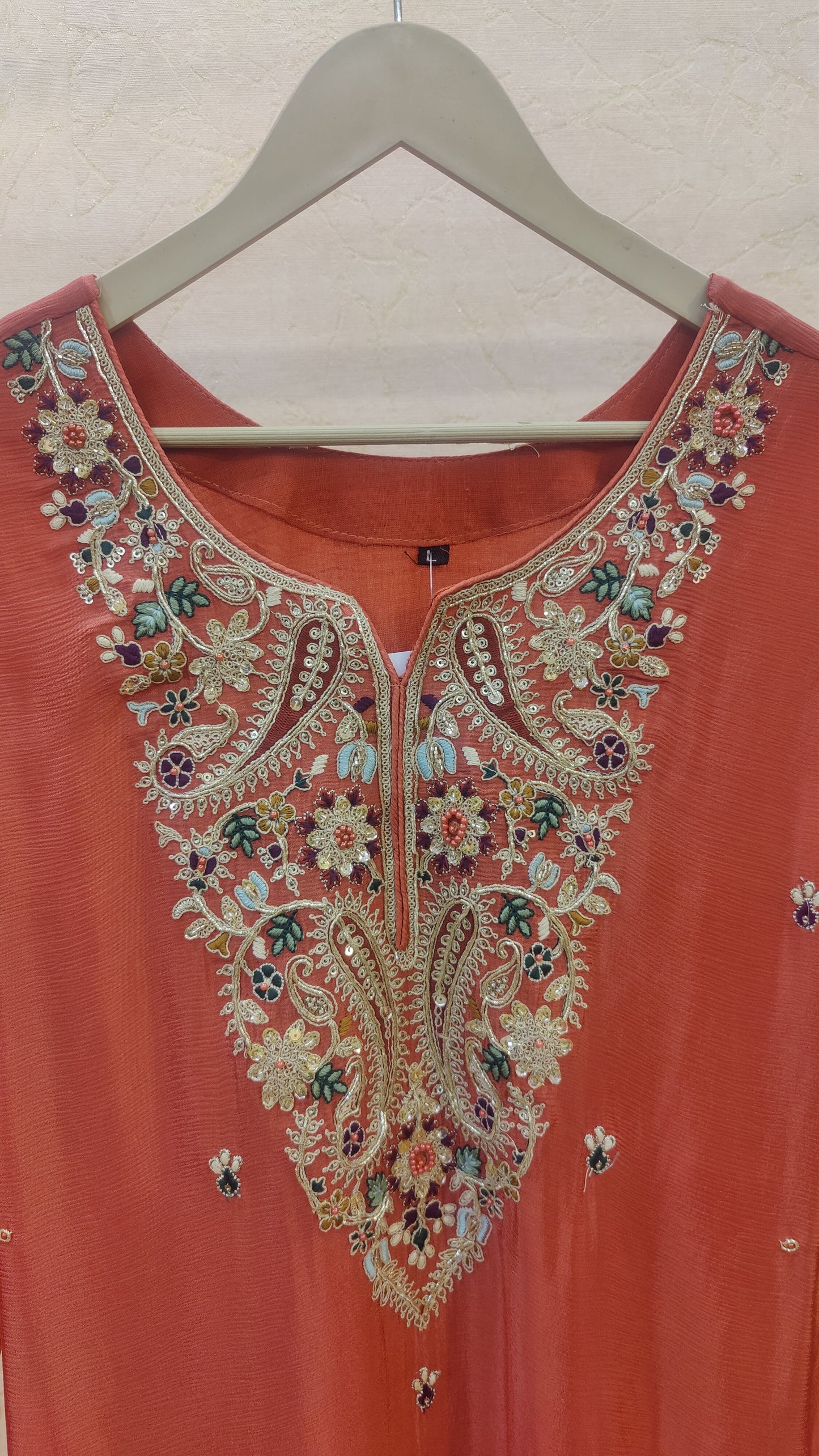 Tissue Silk Sharara set M93795RF