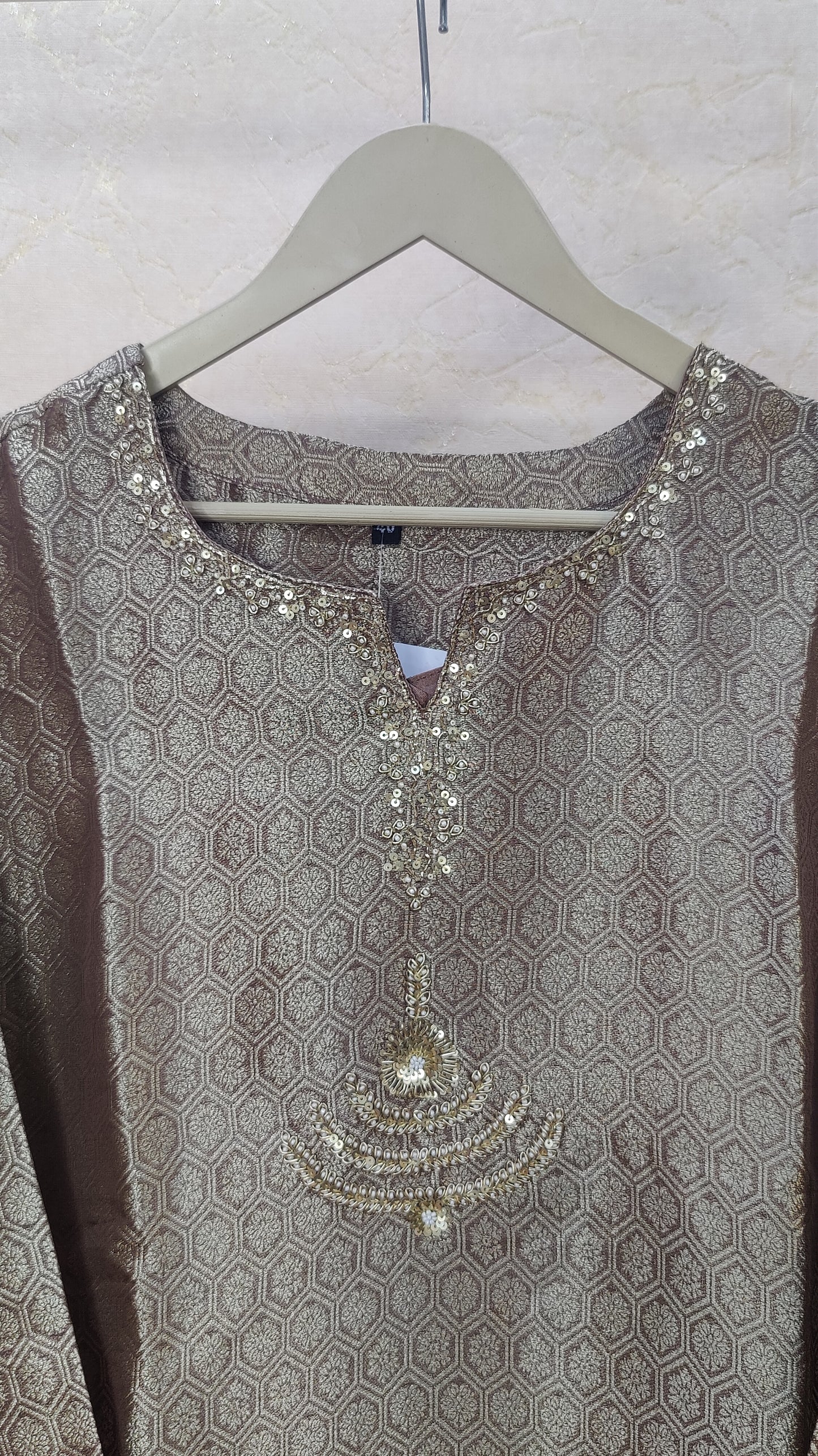 Pure Silk Kurti with pant and dupatta set. M93300