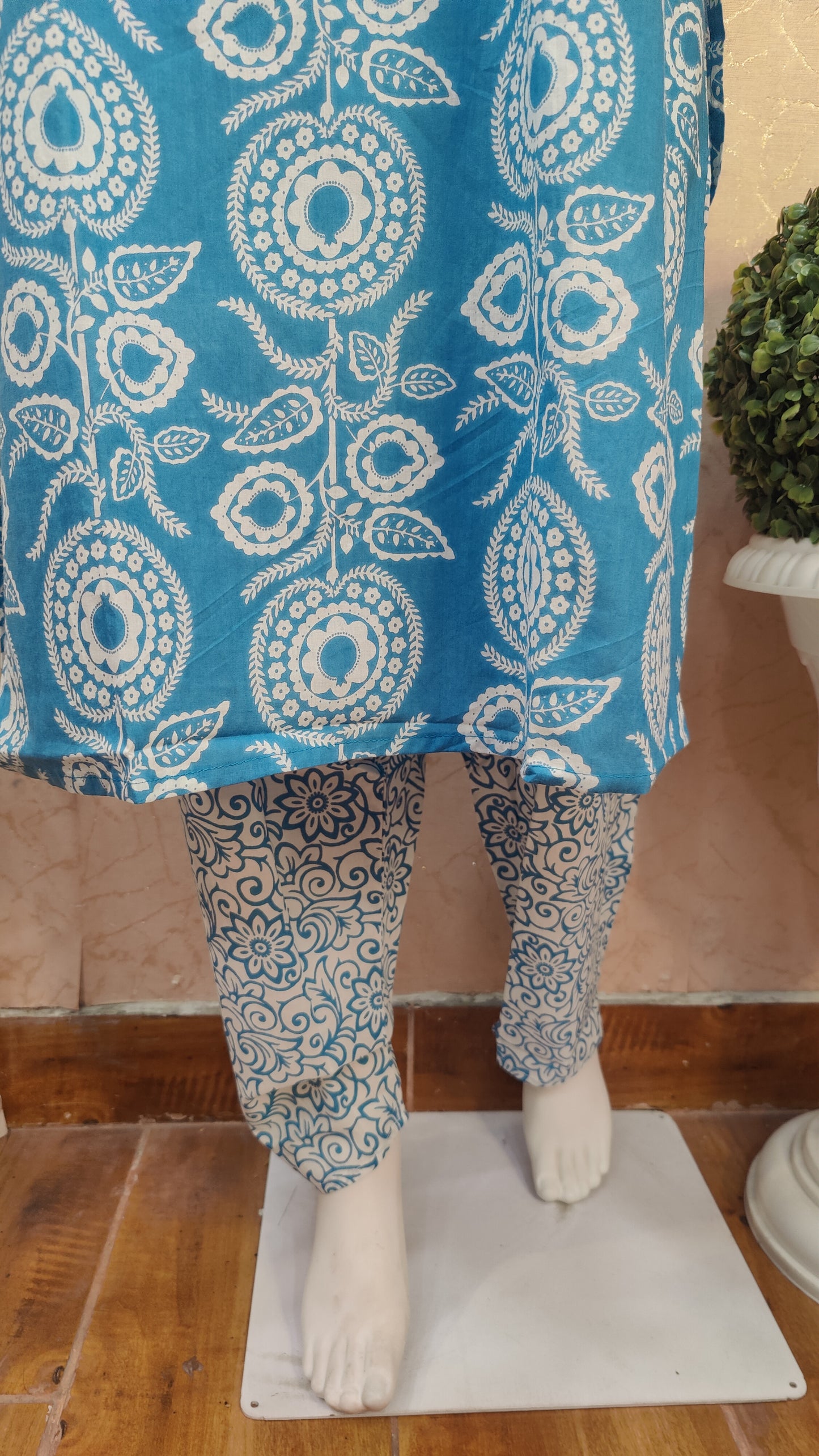 Pure Cotton Kurti with pant and dupatta M9920SS