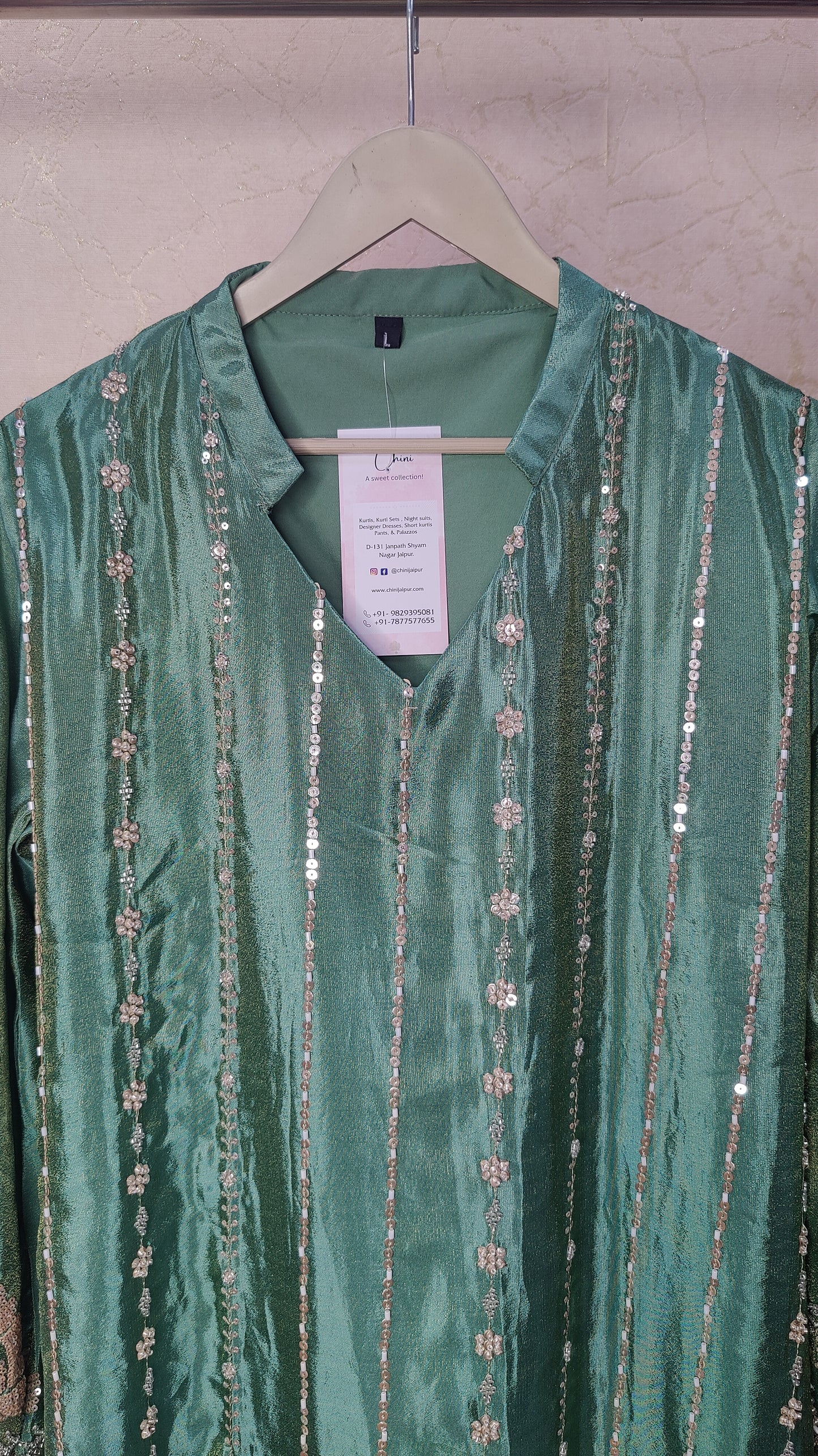 Pure Tissue Silk Co-ord Set. M91850