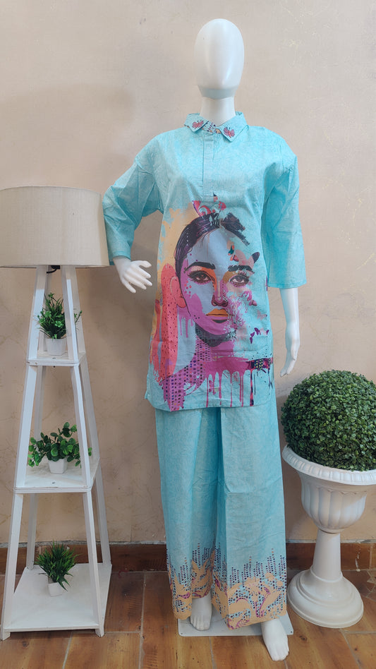 Pure Cotton Co-ord set M91025/GB