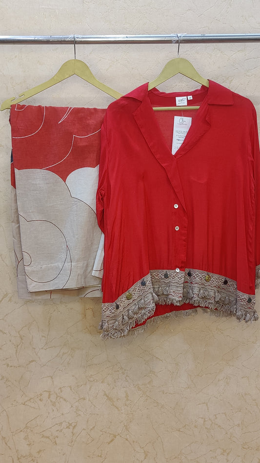 Pure Muslin Co-ord set M91025/AUR