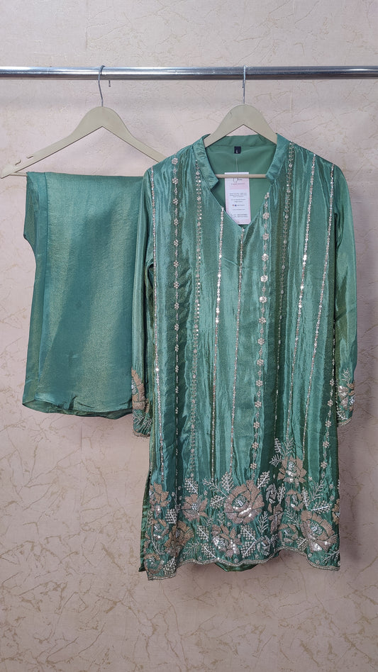 Pure Tissue Silk Co-ord Set. M91850