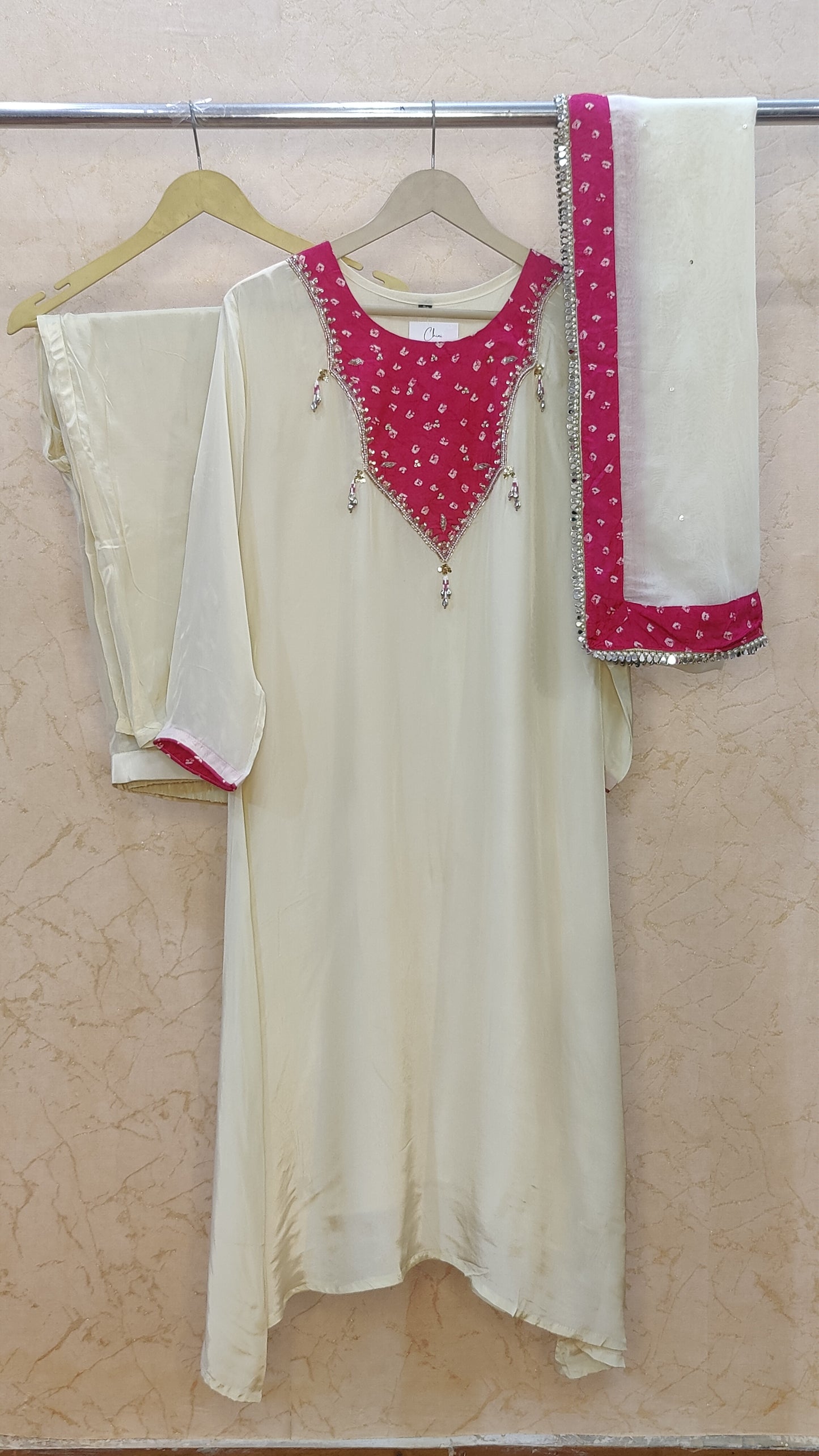 Pure Silk Kurti with pant and dupatta M92300/RF