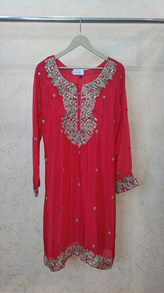 Pure Silk Sharara set. M94000RF