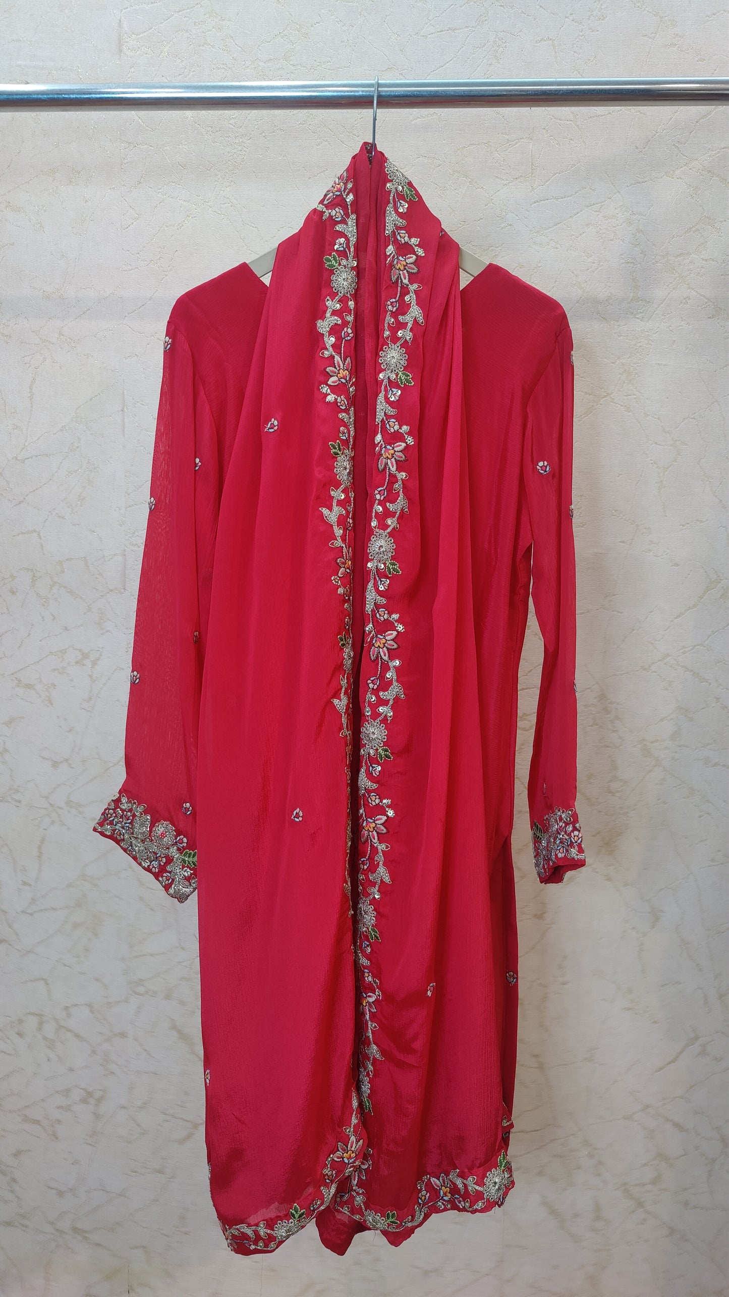 Pure Silk Sharara set. M94000RF