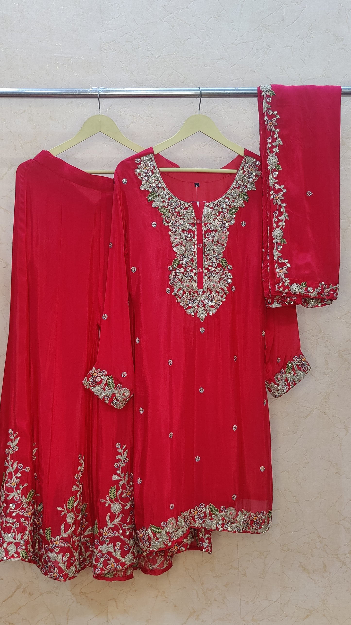 Pure Silk Sharara set. M94000RF