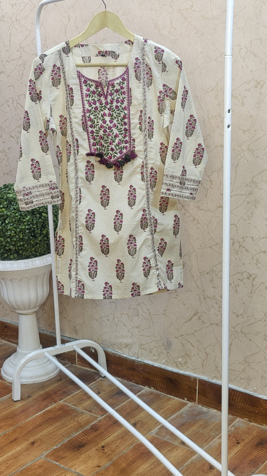 Pure Cotton Short Kurti M4475/FL