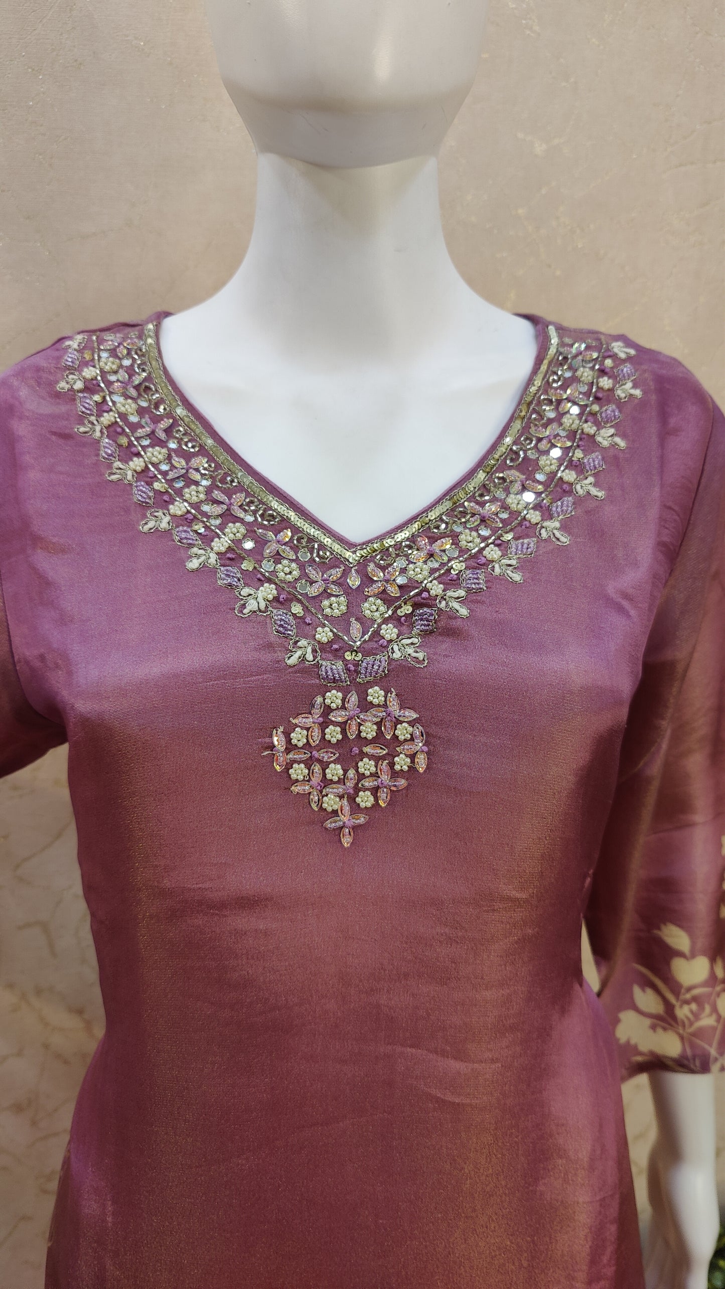 Tissue Silk Kurti with pant and Dupatta MSS91930TISHUSIL